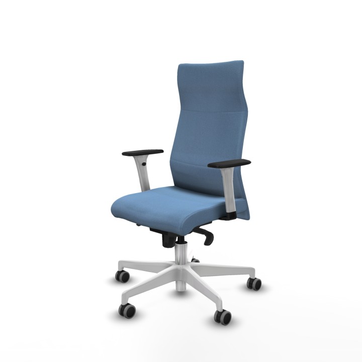 Piqueras y Crespo Albacete dirección sincro bali azul cielo brazos 1D blancos base blanca ruedas 65 engomadas