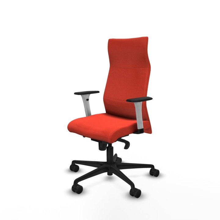 Piqueras y Crespo Albacete dirección sincro bali naranja oscuro brazos 1D blancos base nailon ruedas 65 nailon
