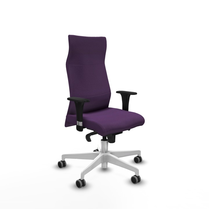 Piqueras y Crespo Albacete dirección sincro bali morado brazos 1D cromados base blanca ruedas 65 engomadas