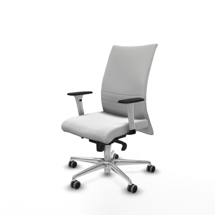 Piqueras y Crespo Albacete confidente sincro bali blanco brazos 1D blancos base aluminio ruedas 65mm engomadas