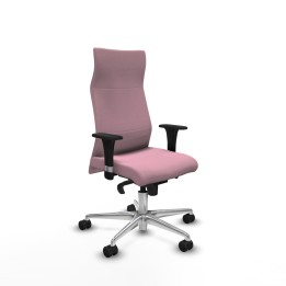 Piqueras y Crespo Albacete dirección sincro bali rosa brazos 1D cromados base aluminio ruedas 65 nailon