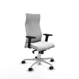 Piqueras y Crespo Albacete dirección sincro bali blanco brazos 2D base aluminio ruedas 65 nailon