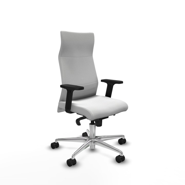 Piqueras y Crespo Albacete dirección sincro bali blanco brazos 2D base aluminio ruedas 65 nailon