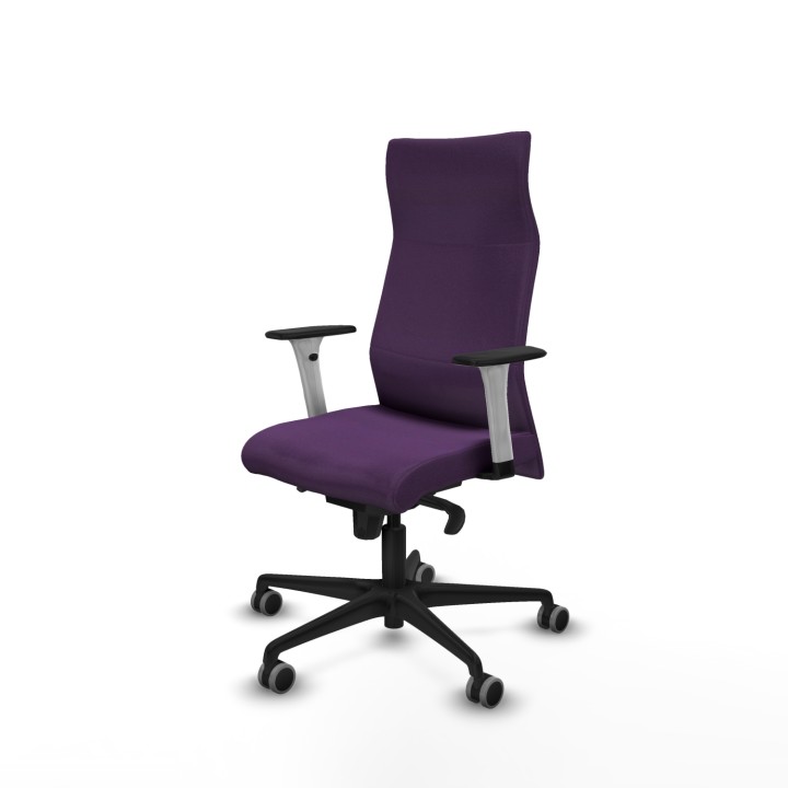 Piqueras y Crespo Albacete dirección sincro bali morado brazos 1D blancos base nailon ruedas 65 engomadas