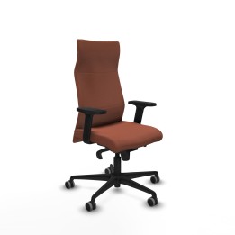 Piqueras y Crespo Albacete dirección sincro bali marrón brazos 2D base nailon ruedas 65 engomadas