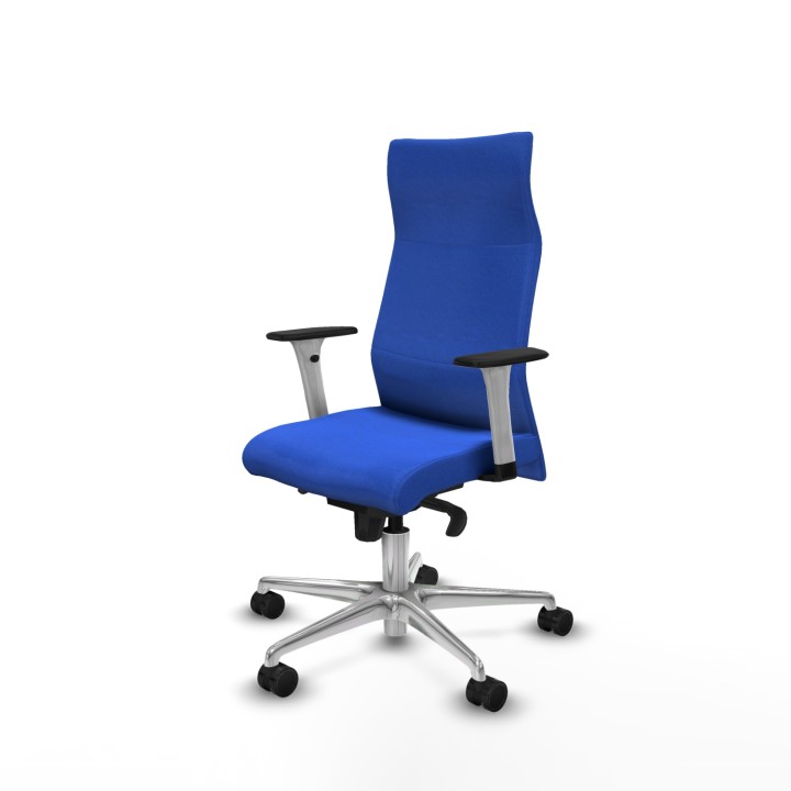 Piqueras y Crespo Albacete dirección sincro bali azul brazos 1D blancos base aluminio ruedas 65 nailon