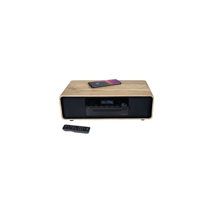 Thomson MIC300IBT sistema de audio para el hogar Microcadena de música para uso doméstico 10 W Negro, Madera