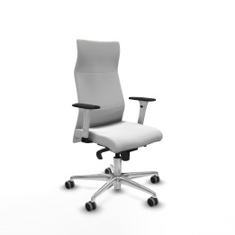Piqueras y Crespo Albacete dirección sincro bali blanco brazos 1D blancos base aluminio ruedas 65 engomadas