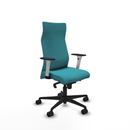Piqueras y Crespo Albacete dirección sincro bali turquesa brazos 1D blancos base nailon ruedas 65 nailon