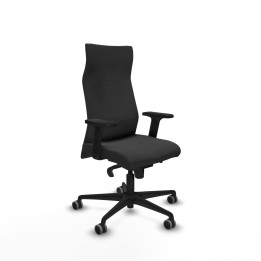 Piqueras y Crespo Albacete dirección sincro similpiel gris oscuro brazos 2D base nailon ruedas 65 engomadas