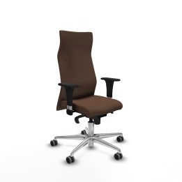Piqueras y Crespo Albacete XL sincro bali marrón oscuro brazos 1D base aluminio ruedas 65mm engomadas