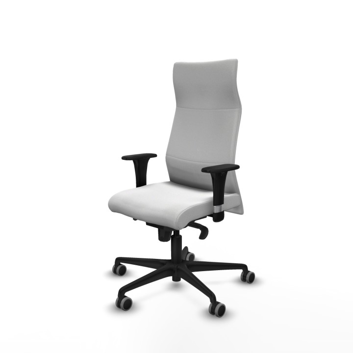 Piqueras y Crespo Albacete dirección sincro bali blanco brazos 1D cromados base nailon ruedas 65 engomadas