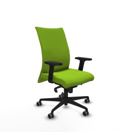 Piqueras y Crespo Albacete confidente sincro similpiel pistacho brazos 2D base nailon ruedas 65mm engomadas