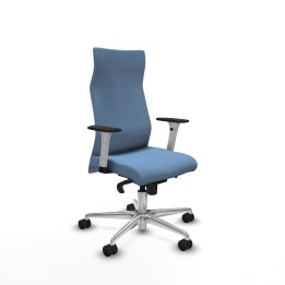 Piqueras y Crespo Albacete dirección sincro bali azul cielo brazos 1D blancos base aluminio ruedas 65 nailon