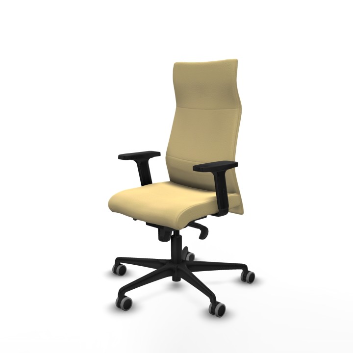 Piqueras y Crespo Albacete dirección sincro similpiel crema brazos 2D base nailon ruedas 65 engomadas