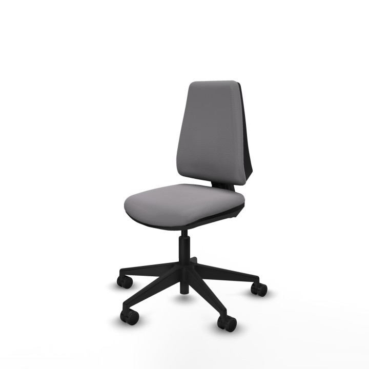 Piqueras y Crespo Elche CP similpiel gris base piramidal ruedas nailon 65mm