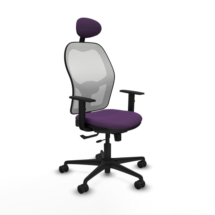 Piqueras y Crespo Jorquera: silla task malla blanca y brazos 1D