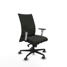Piqueras y Crespo Albacete confidente sincro bali negro brazos 1D blancos base nailon ruedas 65mm engomadas