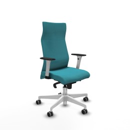 Piqueras y Crespo Albacete dirección sincro bali turquesa brazos 1D blancos base blanca ruedas 65 engomadas