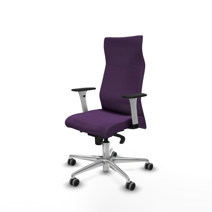 Piqueras y Crespo Albacete dirección sincro bali morado brazos 1D blancos base aluminio ruedas 65 engomadas