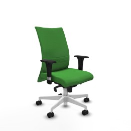 Piqueras y Crespo Albacete confidente sincro bali verde brazos 1D base blanca ruedas 65 mm nailon
