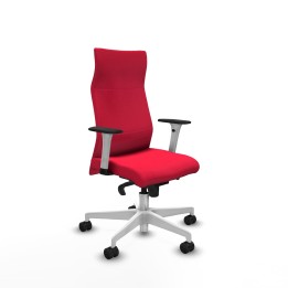Piqueras y Crespo Albacete dirección sincro bali rojo brazos 1D blancos base blanca ruedas 65 nailon