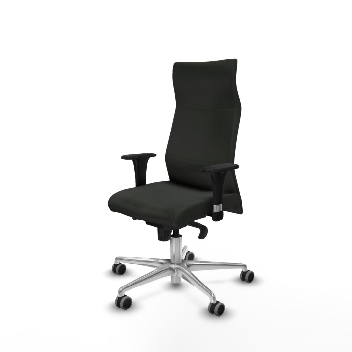 Piqueras y Crespo Albacete dirección sincro bali negro brazos 1D cromados base aluminio ruedas 65 engomadas