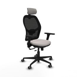 Piqueras y Crespo Jorquera traslack malla negra similpiel blanco brazos 3D base nailon cabecero 2D ruedas 65mm engomada