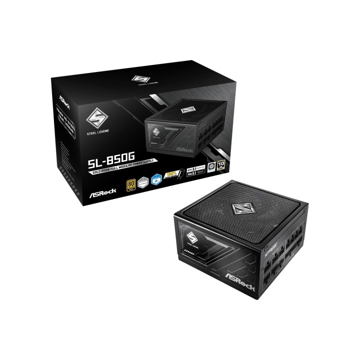 Asrock SL-850G Steel Legend unidad de fuente de alimentación 850 W 20+4 pin ATX ATX Negro