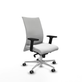 Piqueras y Crespo Albacete confidente sincro bali blanco brazos 2D base aluminio ruedas 65mm engomadas