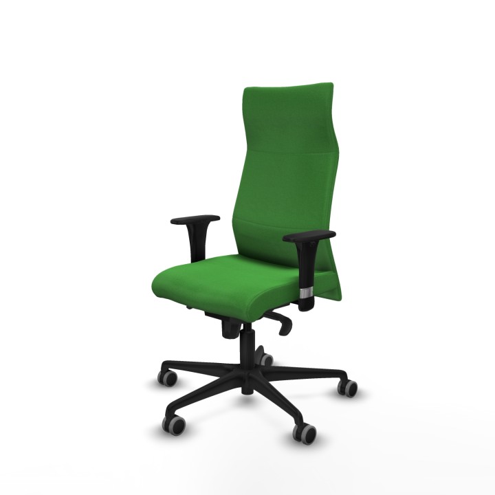 Piqueras y Crespo Albacete dirección sincro bali verde brazos 1D cromados base nailon ruedas 65 engomadas