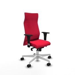 Piqueras y Crespo Albacete XL sincro bali rojo brazos 1D base blanca ruedas 65 mm nailon