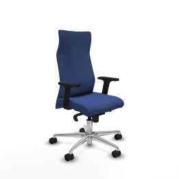 Piqueras y Crespo Albacete dirección sincro bali azul marino brazos 2D base aluminio ruedas 65 nailon