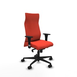 Piqueras y Crespo Albacete XL sincro bali naranja oscuro brazos 1D base nailon ruedas 65 mm nailon