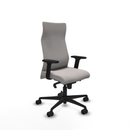 Piqueras y Crespo Albacete dirección sincro similpiel blanco brazos 2D base nailon ruedas 65 nailon