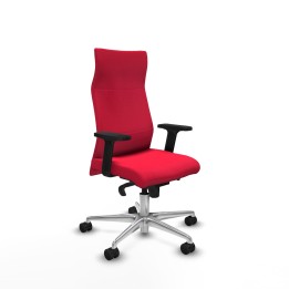 Piqueras y Crespo Albacete dirección sincro bali rojo brazos 2D base aluminio ruedas 65 nailon