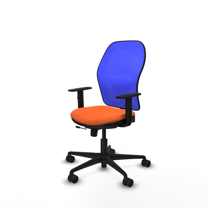 Piqueras y Crespo Jorquera traslack malla azul bali naranja brazos 1D base nailon ruedas 65mm nailon