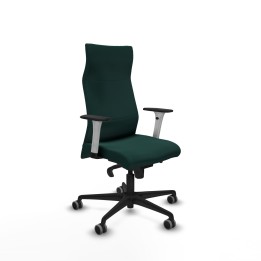 Piqueras y Crespo Albacete dirección sincro similpiel verde botella brazos 1D blancos base nailon ruedas 65 engomadas