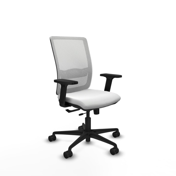 Piqueras y Crespo Haches traslack malla blanca bali blanco brazos 2D base nailon ruedas 65mm nailon