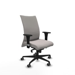 Piqueras y Crespo Albacete confidente sincro similpiel blanco brazos 1D base nailon ruedas 65mm engomadas