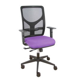 Piqueras y Crespo Silla Motilla traslack malla negra asiento bali lila brazo regulable