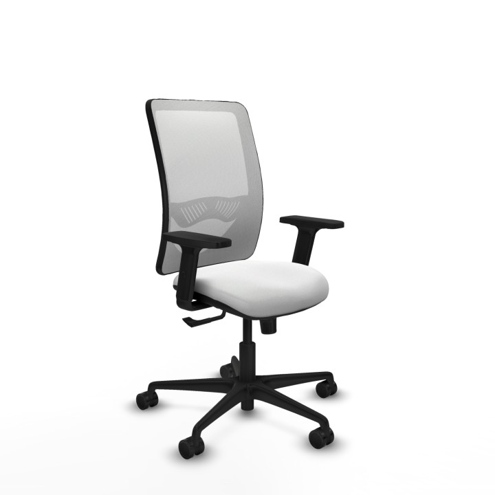 Piqueras y Crespo Zulema sincro malla blanca bali blanco brazos 2D base nailon ruedas 65mm nailon