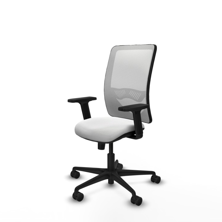 Piqueras y Crespo Zulema sincro malla blanca bali blanco brazos 2D base nailon ruedas 65mm nailon