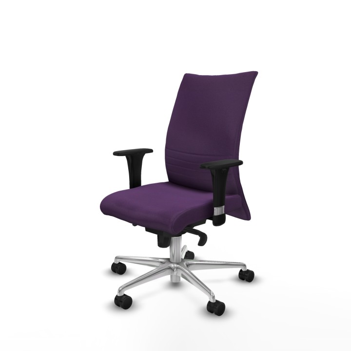 Piqueras y Crespo Albacete confidente sincro bali morado brazos 1D base aluminio ruedas 65 mm nailon