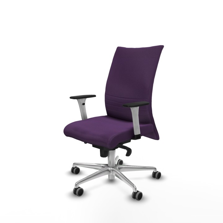Piqueras y Crespo Albacete confidente sincro bali morado brazos 1D blancos base aluminio ruedas 65mm engomadas