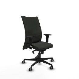 Piqueras y Crespo Albacete confidente XL sincro bali negro brazos 1D cromados base nailon ruedas 65mm engomadas