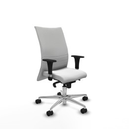 Piqueras y Crespo Albacete confidente XL sincro bali blanco brazos 1D cromados base aluminio ruedas 65 mm nailon