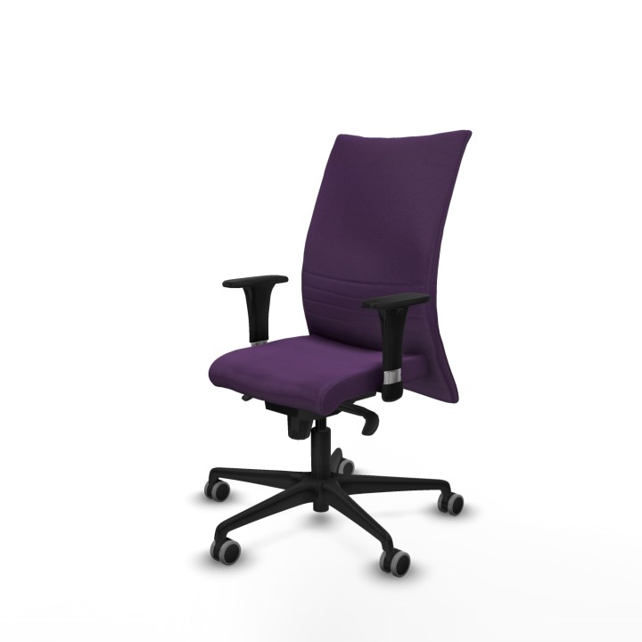Piqueras y Crespo Albacete confidente XL sincro bali morado brazos 1D cromados base nailon ruedas 65mm engomadas