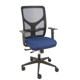 Piqueras y Crespo Silla Motilla traslack malla negra asiento bali azul marino brazo regulable