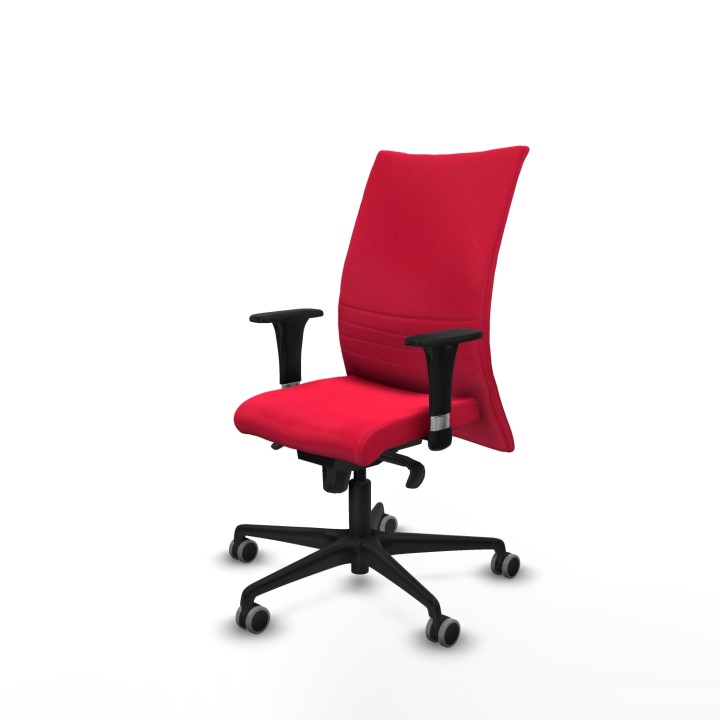 Piqueras y Crespo Albacete confidente XL sincro bali rojo brazos 1D cromados base nailon ruedas 65mm engomadas